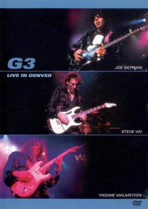 Steve Vai - Joe Satriani, Steve Vai, Yngwie Malmsteen- G3 Live In Denver CD (album) cover