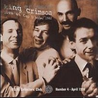 King Crimson Live at Cap D'Agde 1982  album cover