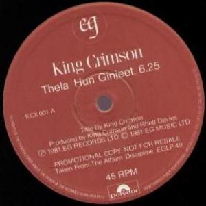 King Crimson - Thela Hun Ginjeet CD (album) cover