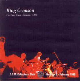 King Crimson The Beat Club, Bremen 1972 album cover