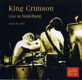 King Crimson - Live in Heidelberg, 1974 CD (album) cover