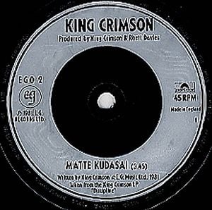 King Crimson Matte Kudasai album cover