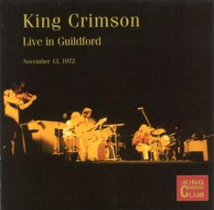 King Crimson - Live in Guildford 1972  CD (album) cover