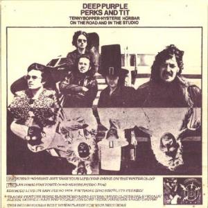 Deep Purple - Perks And Tit  CD (album) cover