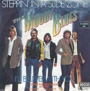 The Moody Blues Steppin' in a Slide Zone album cover