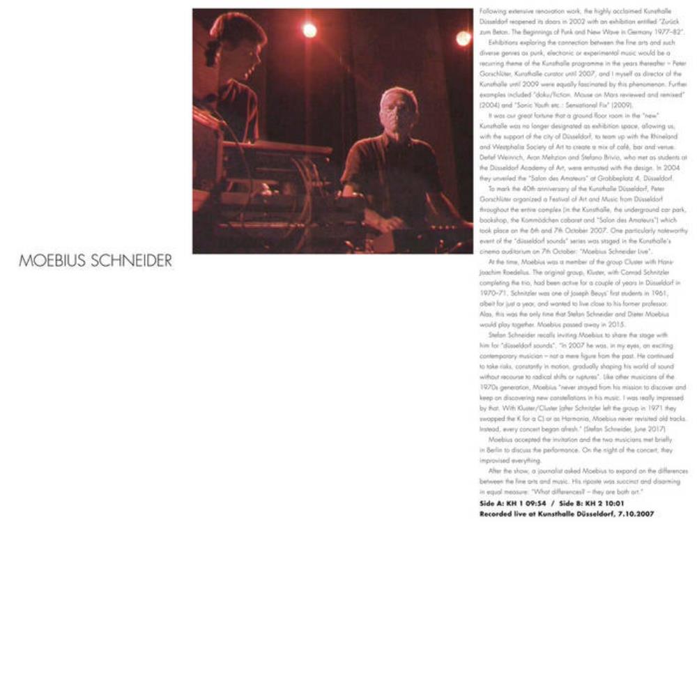 Dieter Moebius Moebius Schneider: Kunsthalle Dsseldorf album cover
