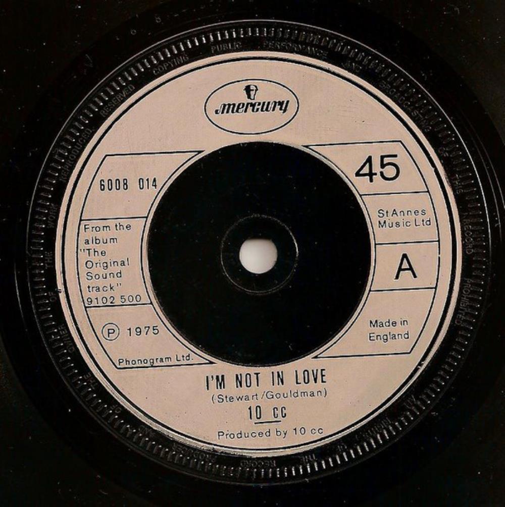 10cc - I'm Not in Love CD (album) cover