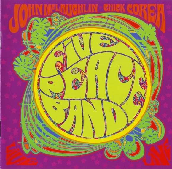 John McLaughlin - Five Peace Band (with Chick Corea) CD (album) cover