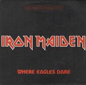 Iron Maiden 	Where Eagles Dare promo album cover