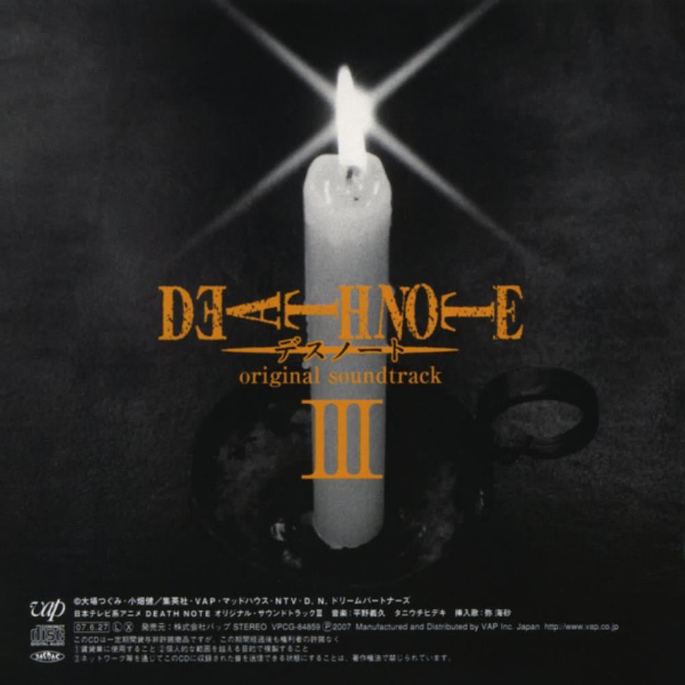 Тетрадь смерти саундтрек. Death Note OST. Death Note OST 3. Death Note Original Soundtrack III. Хидэки Таниути Death Note.