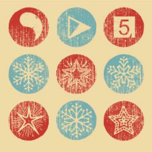 The Samuel Jackson Five Mid-Fi Winter Wonderland album cover