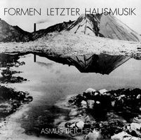 Asmus Tietchens - Formen Letzter Hausmusik CD (album) cover