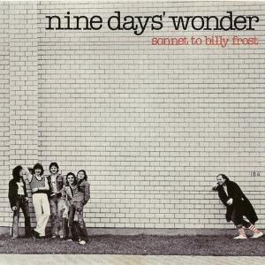 Nine Days' Wonder - Sonnet To Billy Frost  CD (album) cover