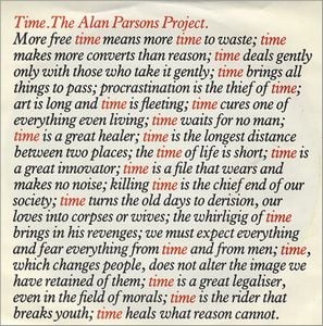 The Alan Parsons Project Time album cover