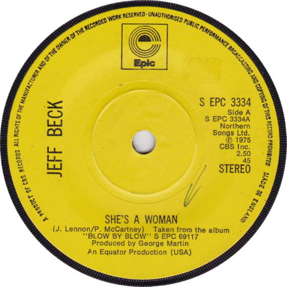 Jeff Beck She's a Woman album cover