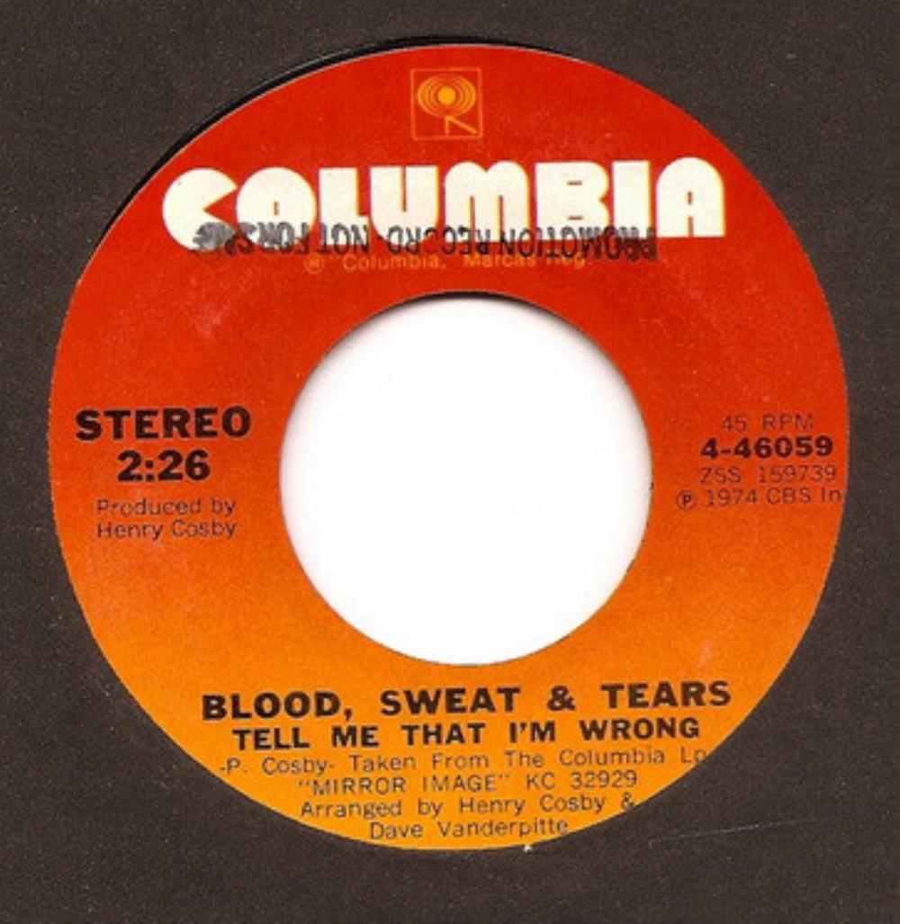 Blood Sweat & Tears Tell Me That I'm Wrong / Rock Reprise album cover