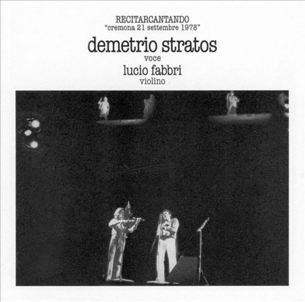 Demetrio Stratos - Recitarcantando (with Lucio Fabbri) CD (album) cover