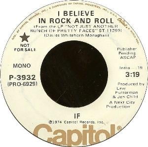 If - I Believe In Rock And Roll CD (album) cover