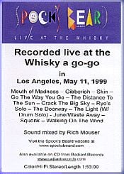 Spock's Beard - Live At The Whiskey A Go-Go CD (album) cover