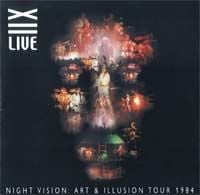 Twelfth Night Night Vision: Art & Illusion Tour 1984 album cover