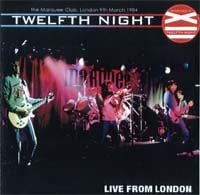 Twelfth Night - Live from London CD (album) cover