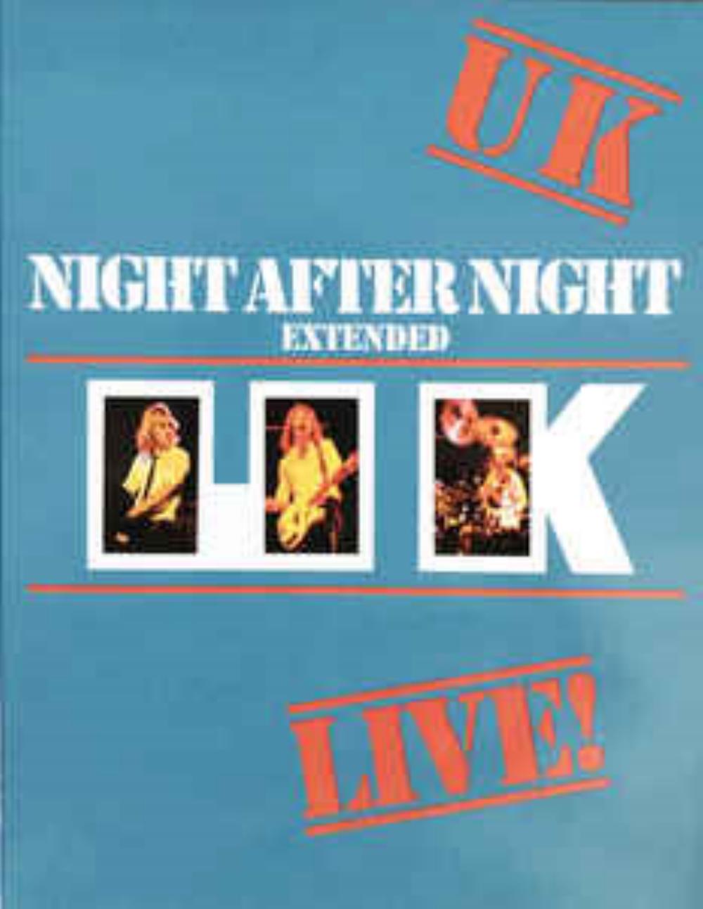 UK - Night After Night Extended CD (album) cover