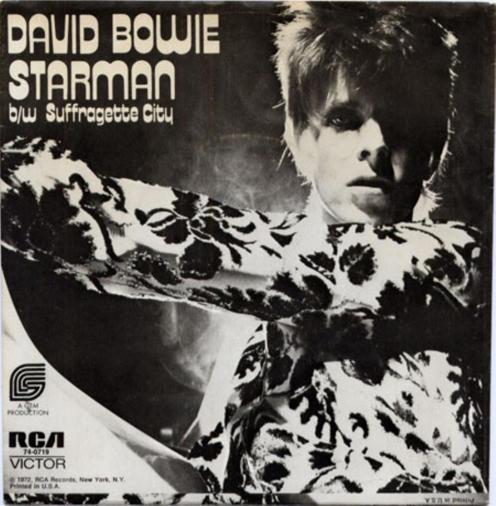 David Bowie Starman / Suffragette City album cover