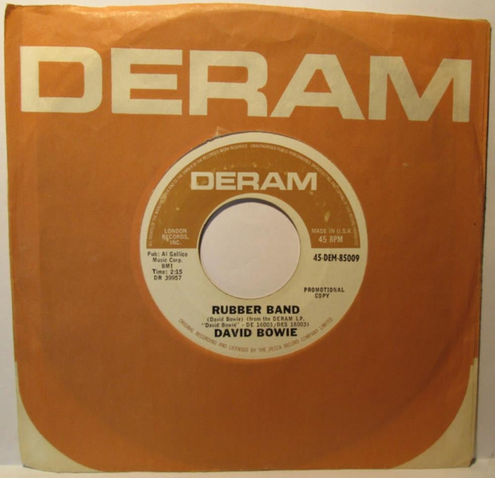 David Bowie Rubber Band (US version) album cover