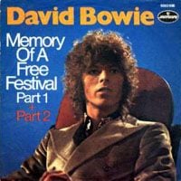 David Bowie Memory Of A Free Festival album cover