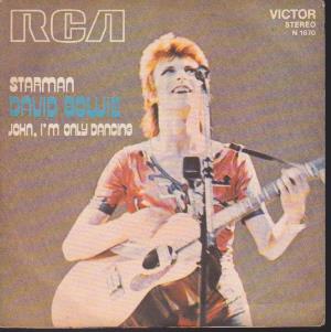 David Bowie Starman / John, I'm Only Dancing album cover