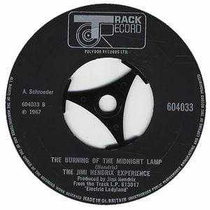 Jimi Hendrix - The Burning Of The Midnight Lamp CD (album) cover