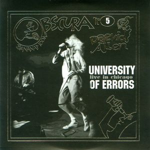 University Of Errors - Go Forth and Errorize!!! - Live In Chicago CD (album) cover