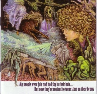 Tyrannosaurus Rex (not T. Rex) - My People Were Fair and Had Sky in Their Hair.. But now they're Content to Wear Stars on Their Brows CD (album) cover
