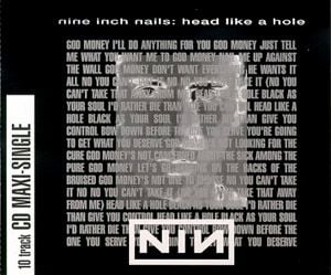 Nine Inch Nails Head Like a Hole album cover