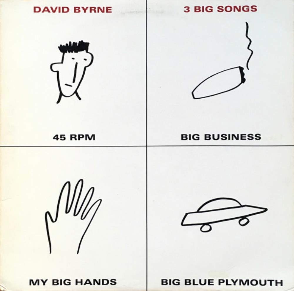 David Byrne - 3 Big Songs CD (album) cover