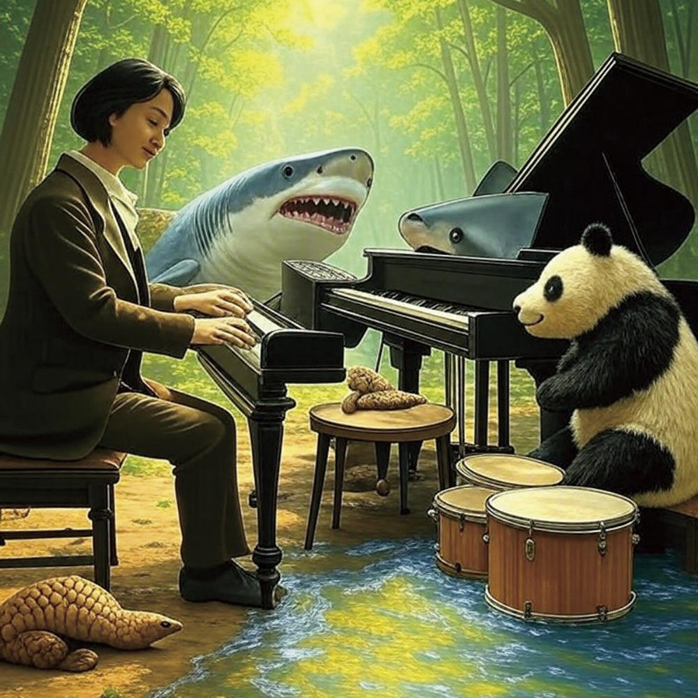 Panda, Hoojirozame, Senzanko (with Chihiro Owada) by Yoshida, Tatsuya album rcover