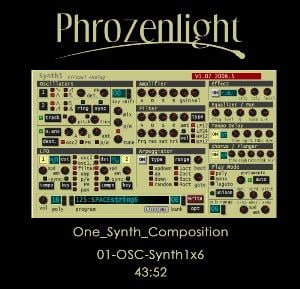 Phrozenlight - 01-OSC-Synth1x6 CD (album) cover