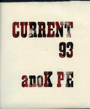 Current 93 - Suddenly The Living Are Dying CD (album) cover