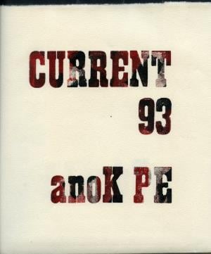 Current 93 Suddenly The Living Are Dying album cover