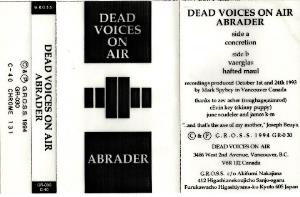 Dead Voices On Air Abrader album cover