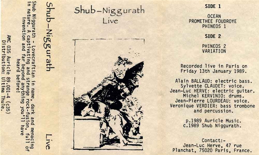 Shub-Niggurath - Live CD (album) cover