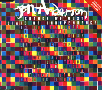 Jon Anderson - Change We Must (single) CD (album) cover