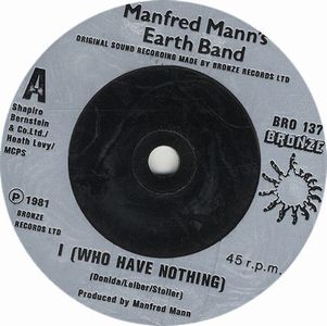 Manfred Mann's Earth Band I (Who Have Nothing) album cover